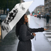 Personalized Harlem Hellfighters Umbrella WWI African American Soldiers Monochrome Grunge Sketch Art