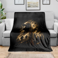 Harlem Hellfighters WWI Soldier Blanket Vintage Military Jazz Band Artwork