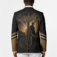 Harlem Hellfighters WWI Soldier Blazer Vintage Military Jazz Band Artwork