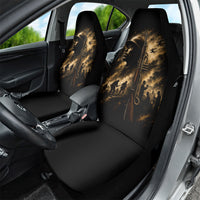 Harlem Hellfighters WWI Soldier Car Seat Cover Vintage Military Jazz Band Artwork