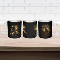 Harlem Hellfighters WWI Soldier Ceramic Mug Vintage Military Jazz Band Artwork