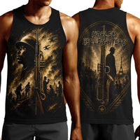 Harlem Hellfighters WWI Soldier Men Tank Top Vintage Military Jazz Band Artwork