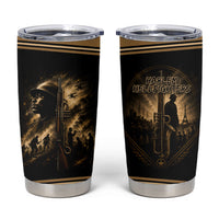 Harlem Hellfighters WWI Soldier Tumbler Cup Vintage Military Jazz Band Artwork