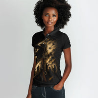 Harlem Hellfighters WWI Soldier Women Polo Shirt Vintage Military Jazz Band Artwork