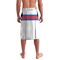 Faroe Islands Lavalava with Red Blue Cross Design and Puffin Bird - Wonder Print Shop