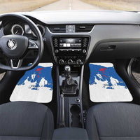 Faroe Islands Car Mats with Viking Ship and Map Silhouette - Wonder Print Shop