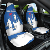 Faroe Islands Car Seat Cover with Viking Ship and Map Silhouette - Wonder Print Shop