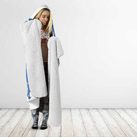 Faroe Islands Hooded Blanket with Viking Ship and Map Silhouette - Wonder Print Shop