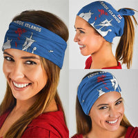 Faroe Islands Neck Gaiter with Viking Ship and Map Silhouette TS04