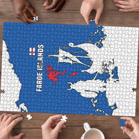 Faroe Islands Puzzle with Viking Ship and Map Silhouette - Wonder Print Shop