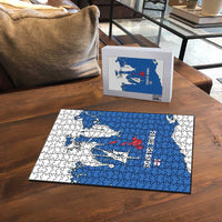 Faroe Islands Puzzle with Viking Ship and Map Silhouette - Wonder Print Shop