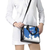 Faroe Islands Shoulder Handbag with Viking Ship and Map Silhouette - Wonder Print Shop