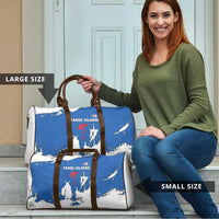 Faroe Islands Travel Bag with Viking Ship and Map Silhouette - Wonder Print Shop