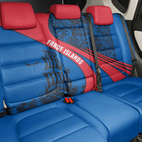 Faroe Islands Back Car Seat Cover with Viking Warrior and Longship Design - Wonder Print Shop