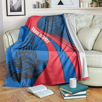 Faroe Islands Blanket with Viking Warrior and Longship Design - Wonder Print Shop