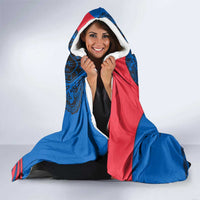 Faroe Islands Hooded Blanket with Viking Warrior and Longship Design - Wonder Print Shop