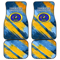 United States Virgin Islands Car Mats with Blue Yellow Eagle Design and Government Seal - Wonder Print Shop