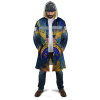 United States Virgin Islands Cloak with Blue Yellow Government Seal Design and Bald Eagle - Wonder Print Shop