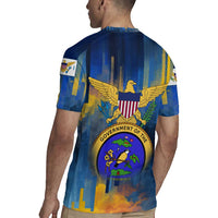 United States Virgin Islands Rugby Jersey with Blue Yellow Government Seal Design and Bald Eagle - Wonder Print Shop