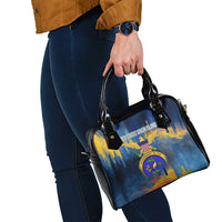 United States Virgin Islands Shoulder Handbag with Blue Yellow Government Seal Design and Bald Eagle - Wonder Print Shop