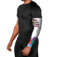 Colorful Dartboard and Splatter Paint Darts Arm Sleeves Personalized Motivational Quote - Wonder Print Shop