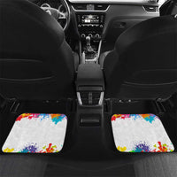 Colorful Dartboard and Splatter Paint Darts Car Mats Personalized Motivational Quote - Wonder Print Shop