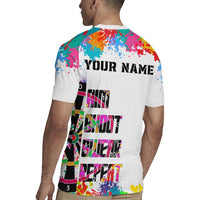 Colorful Dartboard and Splatter Paint Darts Rugby Jersey Personalized Motivational Quote - Wonder Print Shop