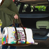 Colorful Dartboard and Splatter Paint Darts Travel Bag Personalized Motivational Quote - Wonder Print Shop