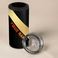 Flaming Dartboard Darts 4 in 1 Can Cooler Tumbler Personalized Bold Geometric Patterns - Wonder Print Shop