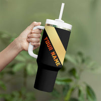 Flaming Dartboard Darts Tumbler With Handle Personalized Bold Geometric Patterns - Wonder Print Shop