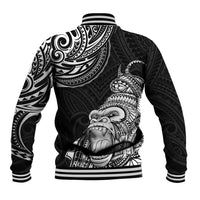 Hawaii Polynesian Baseball Jacket Gorila Tatoo Polynesian Style - Wonder Print Shop