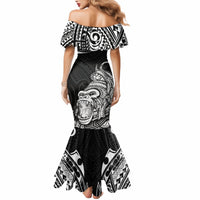 Hawaii Polynesian Mermaid Dress Gorila Tatoo Polynesian Style - Wonder Print Shop