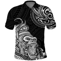 Hawaii Polynesian Polo Shirt Gorila Tatoo Polynesian Style - Wonder Print Shop