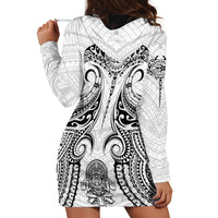 Hawaii Polynesian Hoodie Dress Warrior symbol - Wonder Print Shop