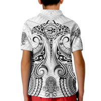 Hawaii Polynesian Kid Polo Shirt Warrior symbol - Wonder Print Shop