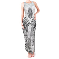 Hawaii Polynesian Tank Maxi Dress Warrior symbol - Wonder Print Shop