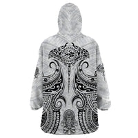 Hawaii Polynesian Wearable Blanket Hoodie Warrior symbol - Wonder Print Shop