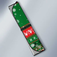 Sudan Christmas Auto Sun Shade with Green Red Xmas Camel Snowflake and Coat of Arms - Wonder Print Shop