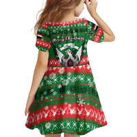 Sudan Christmas Family Matching Off Shoulder Maxi Dress and Hawaiian Shirt with Green Red Xmas Camel Snowflake and Coat of Arms - Wonder Print Shop