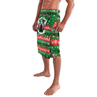 Sudan Christmas Lavalava with Green Red Xmas Camel Snowflake and Coat of Arms - Wonder Print Shop
