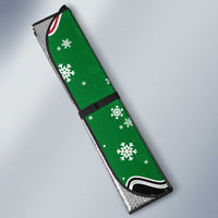 Sudan Christmas Auto Sun Shade with Red Green Black Xmas Santa Sleigh and Map - Wonder Print Shop