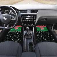 Sudan Christmas Car Mats with Red Green Black Xmas Santa Sleigh and Map - Wonder Print Shop