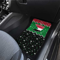Sudan Christmas Car Mats with Red Green Black Xmas Santa Sleigh and Map - Wonder Print Shop