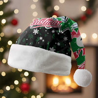 Sudan Christmas Santa Hat with Red Green Black Xmas Santa Sleigh and Map - Wonder Print Shop
