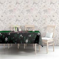 Sudan Christmas Tablecloth with Red Green Black Xmas Santa Sleigh and Map - Wonder Print Shop