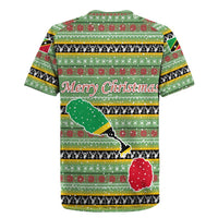 Saint Kitts and Nevis Christmas Rugby Jersey with Green Red Black Xmas Sailboat and Map - Wonder Print Shop