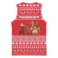 Afghanistan Christmas Basketball Jersey with Santa Camels Sheep Traditional Pattern and Festive Design - Wonder Print Shop