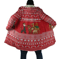 Afghanistan Christmas Cloak with Santa Camels Sheep Traditional Pattern and Festive Design - Wonder Print Shop
