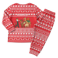 Afghanistan Christmas Pajama Set with Santa Camels Sheep Traditional Pattern and Festive Design - Wonder Print Shop
