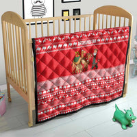 Afghanistan Christmas Quilt with Santa Camels Sheep Traditional Pattern and Festive Design - Wonder Print Shop